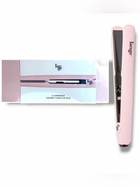 L'ange Le Ceramique Luxe Digital 1-Pass Flat Iron in the blush color Sealed NIB
